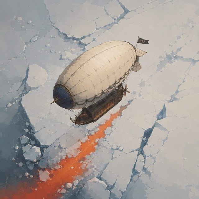 Generated frozen ocean airship output detail