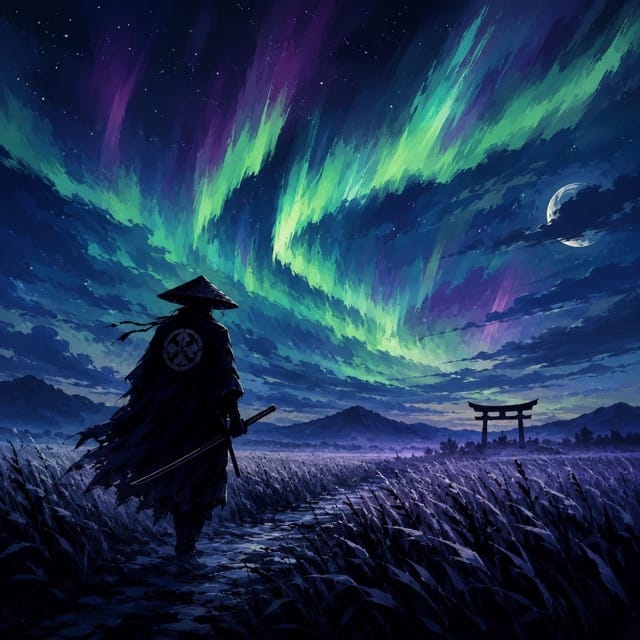 Generated night firefly samurai output alternate