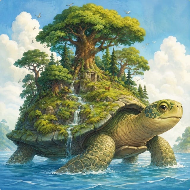 Generated ancient forest turtle output